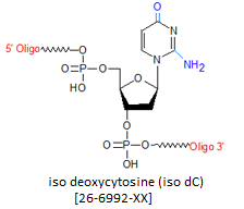 picture of iso deoxycytosine (iso dC)